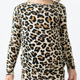 Lana Leopard Tan Classic Pajama Set