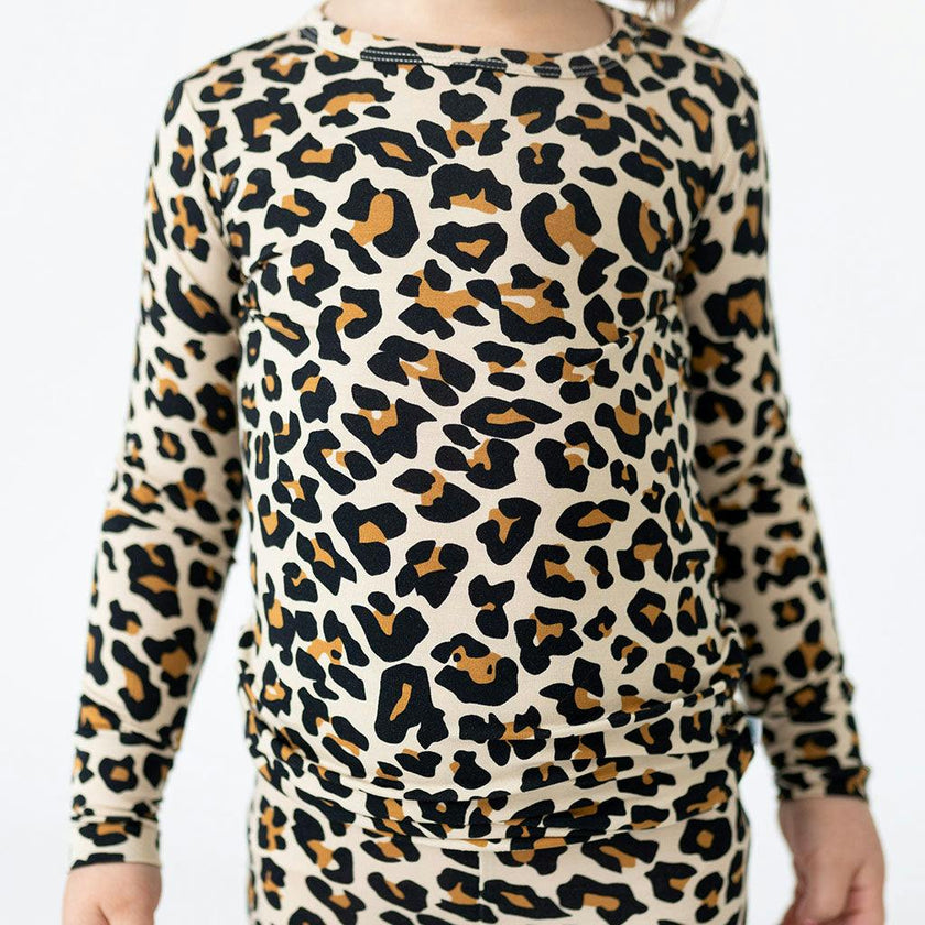 Lana Leopard Tan Classic Pajama Set