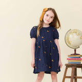 Girls Eliza Dress - Eyelet Embroidery