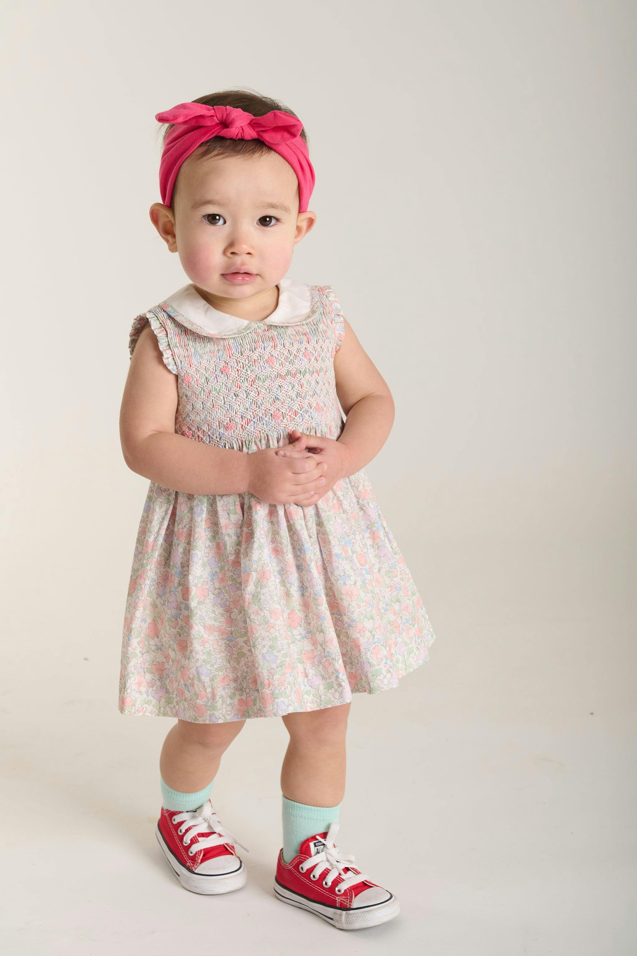 Hand-Smocked Baby Dress - Flora
