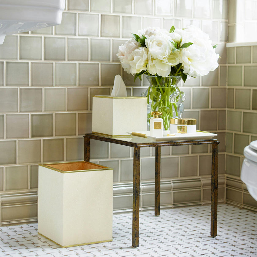 Classic Shagreen Waste Basket