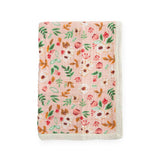 Cotton Muslin Baby Quilt - Vintage Floral