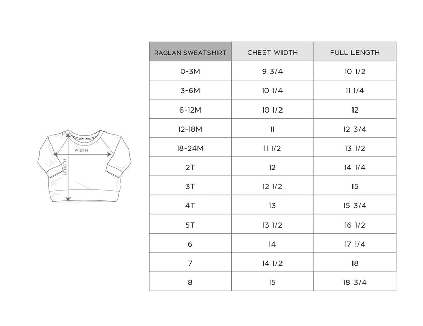 Girl's Raglan Sweatshirt