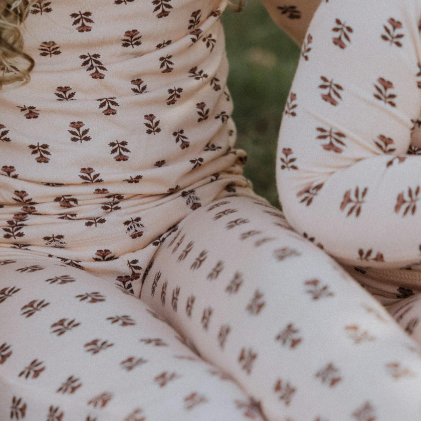Modal Pajama Set in Wild Rose