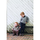 Kids Unisex Soft Gingham Neck Sweatshirt & Legging Set