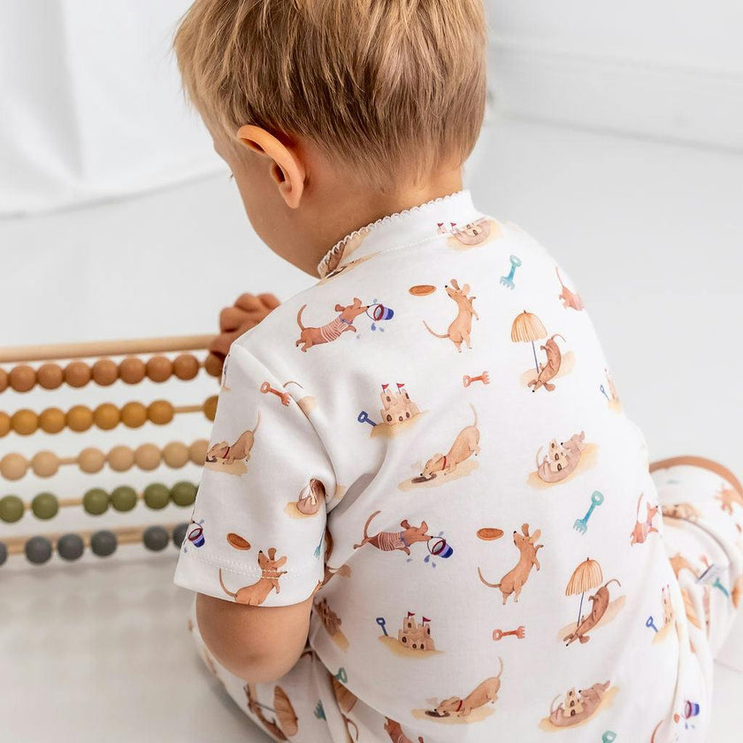 Beach Dogs Pima Cotton Short Romper