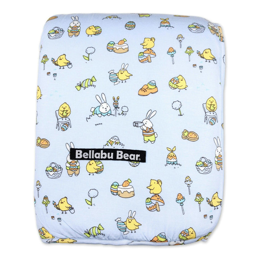 Easter Bunny Blue Bamboo Blanket