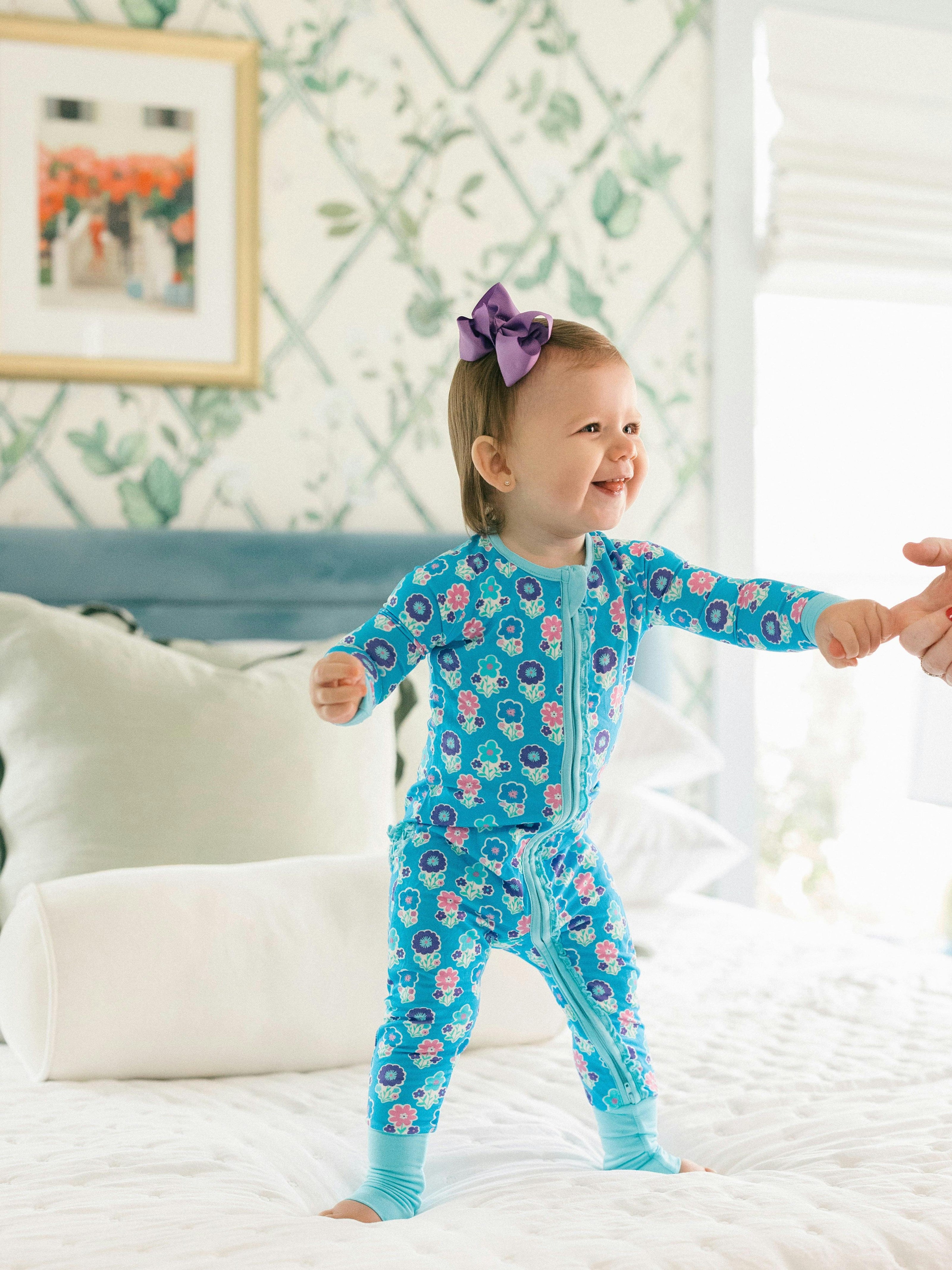Zoey Bamboo Ruffle Romper