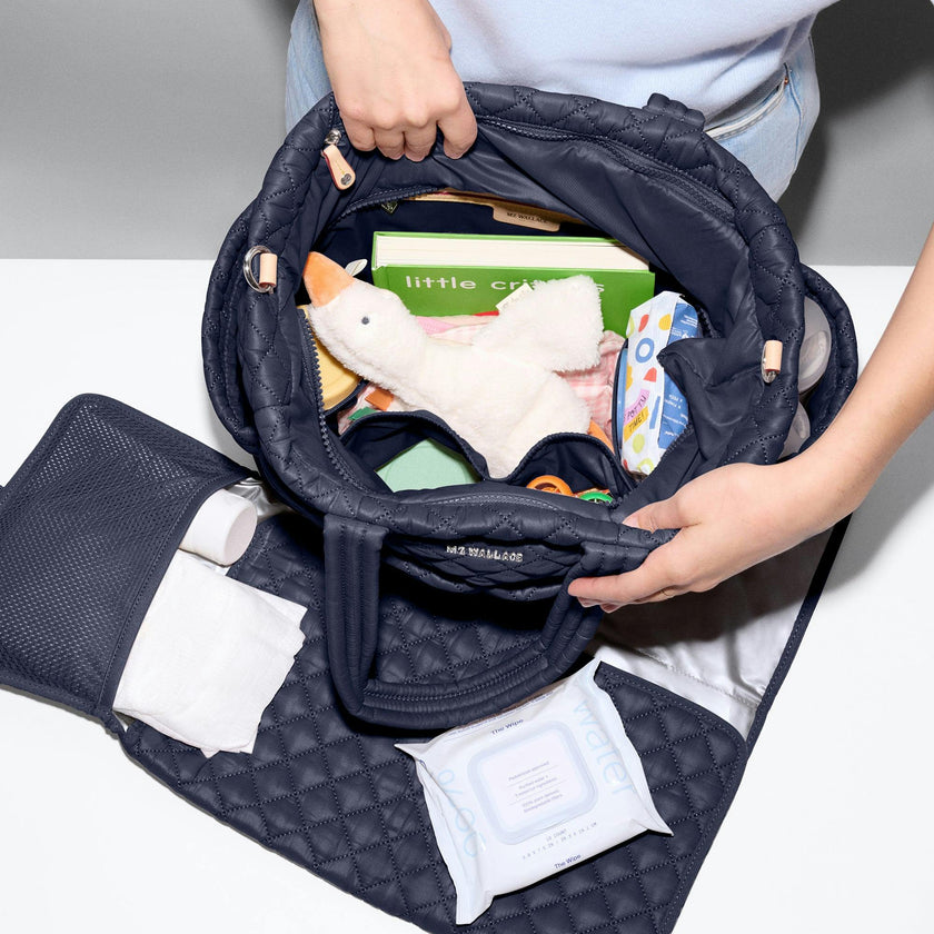 Navy Metro Diaper Tote