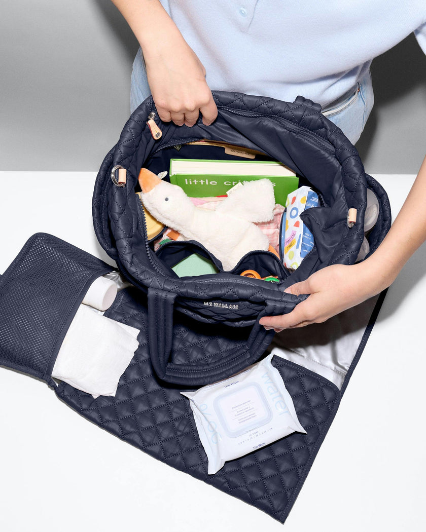 Navy Metro Diaper Tote