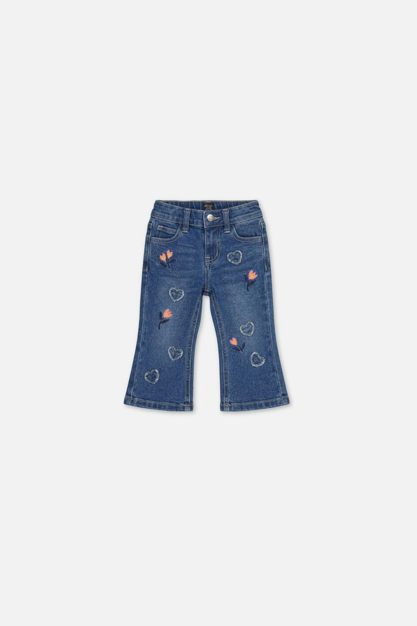 Baby Boot Leg Jeans Navy Blue Denim