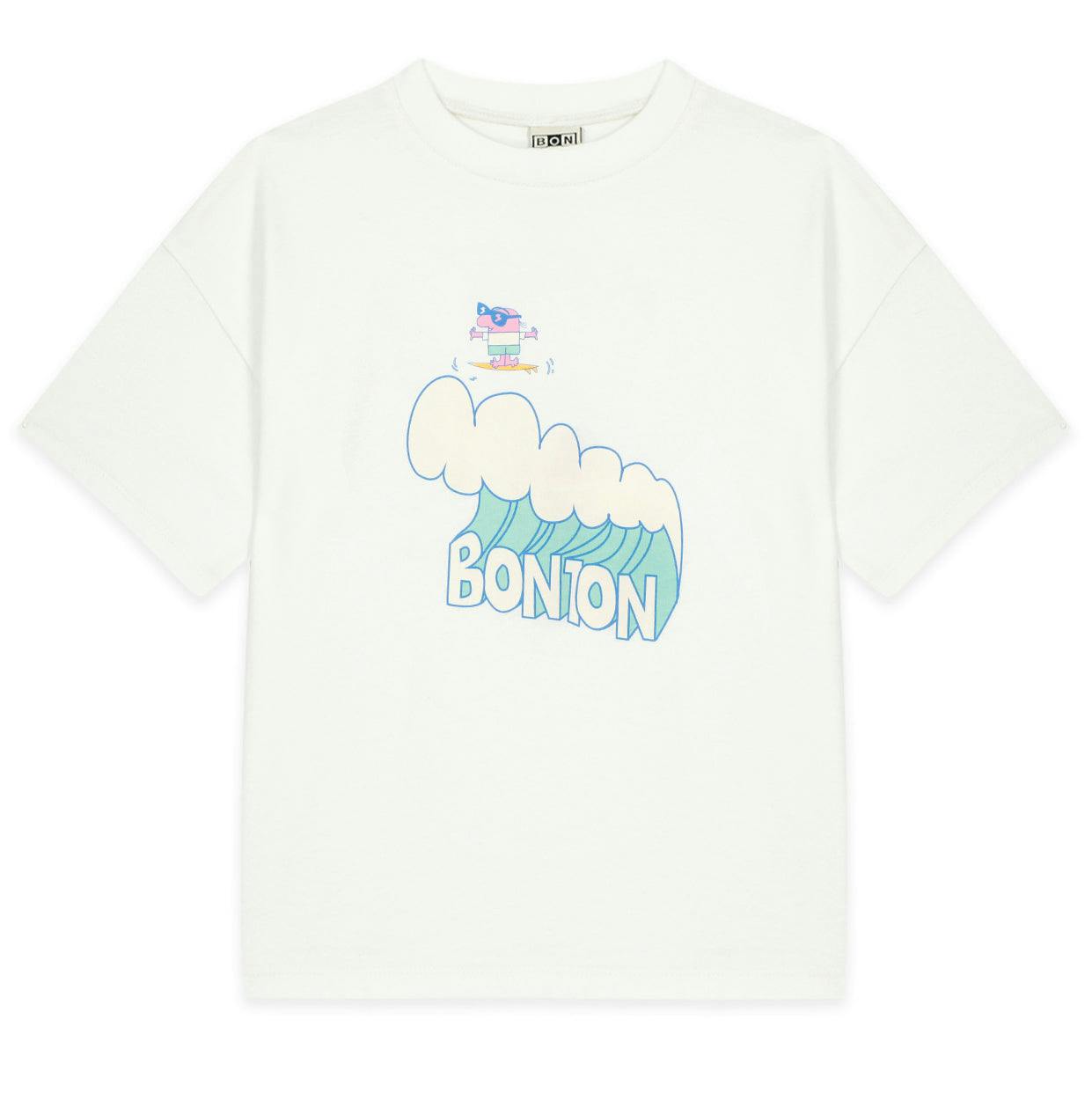 BONTON Livo Wave T-Shirt - Ecru Bonton