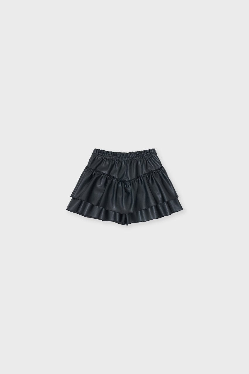 Faux Leather Skort