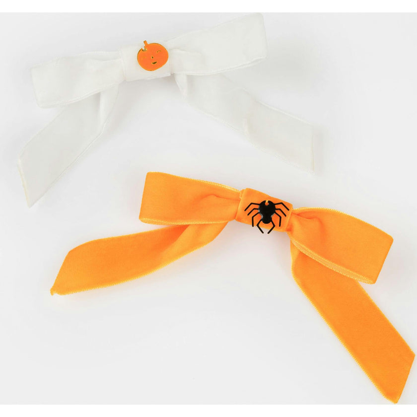 Velvet Bow Hair Clips