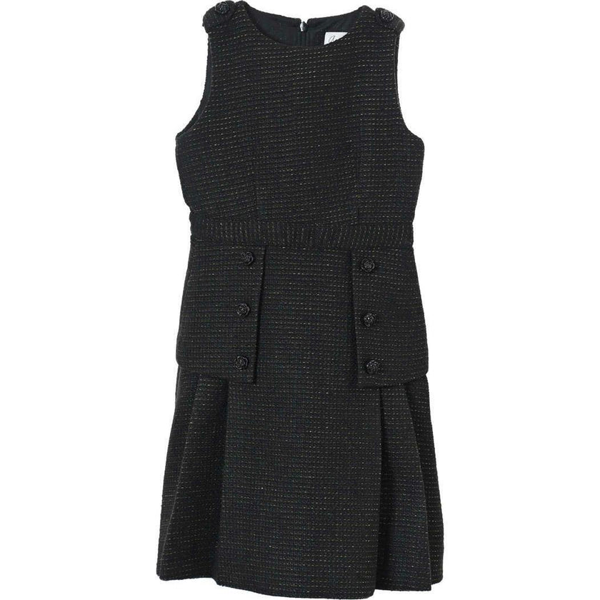 Daphne dress (ivory with gold metallic thread)