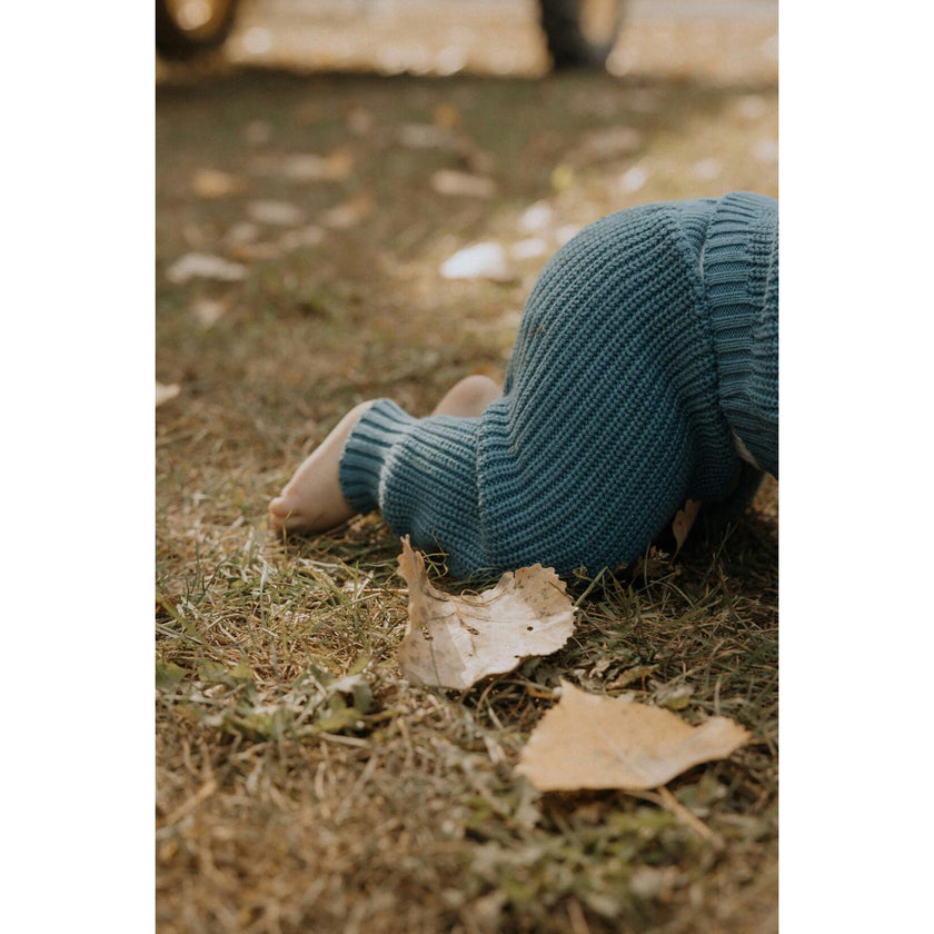 Hunter Chunky Knit Set in Bluestone