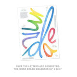 Watercolor Words • Dream • Peel-and-Stick Wall Decals