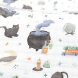 Original Cotton Muslin Quilt - Cats and Cauldrons