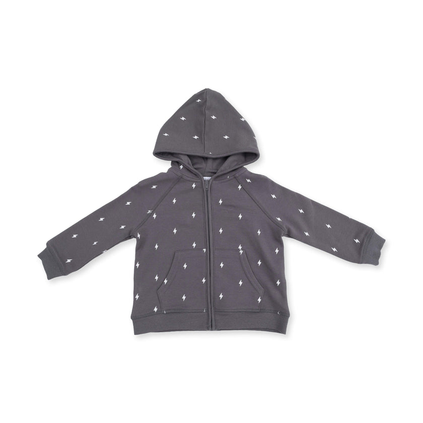 Lightning Bolt French Terry - Zip Hoodie
