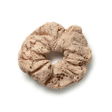 Halo Luxe Evelina Lace Scrunchie - Beige