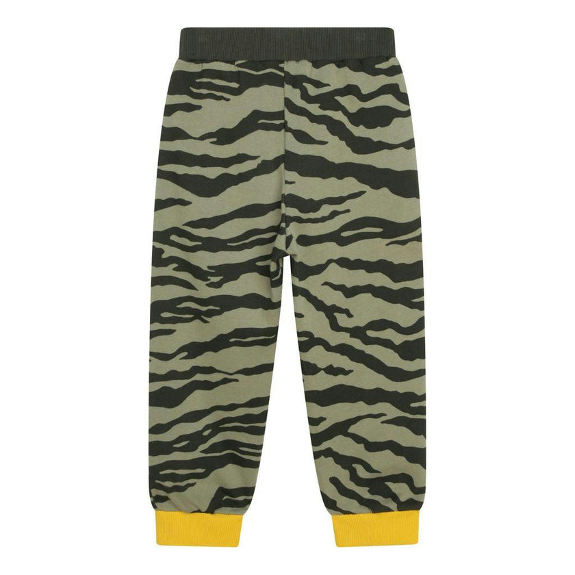 Green Tiger Print Sweatpants