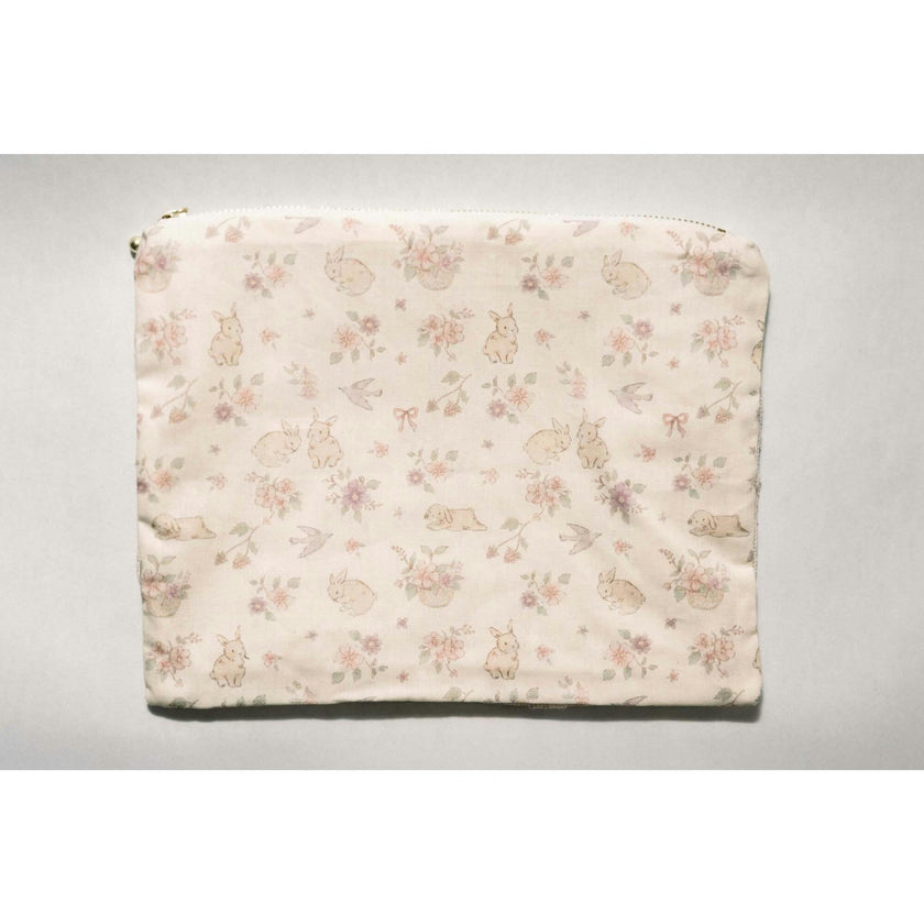 Storybook Timeless Floral Ruffle Zipper Pouch