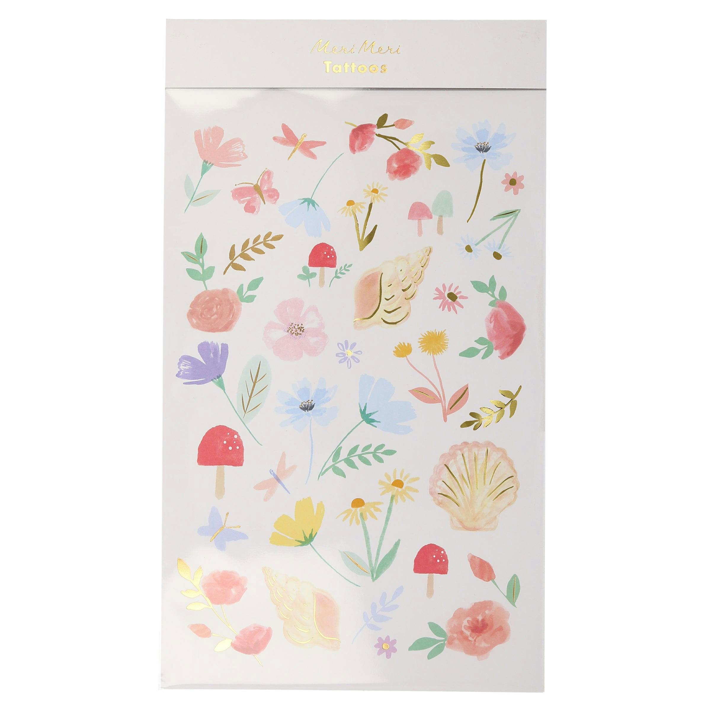 Floral Tattoo Sheets