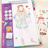 Fashion Design Sketchbook: Blooming Creativity - Includes 90 Stickers & Stencils