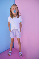 Ric Rac Essential Tee - Aqua & Lavender