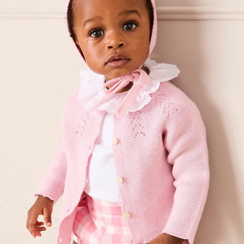 Broderie Anglaise Frill Collar Bodysuit in White (1mth-3yrs)