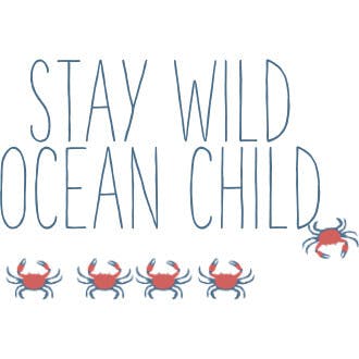 graphic bodysuit | stay wild ocean child