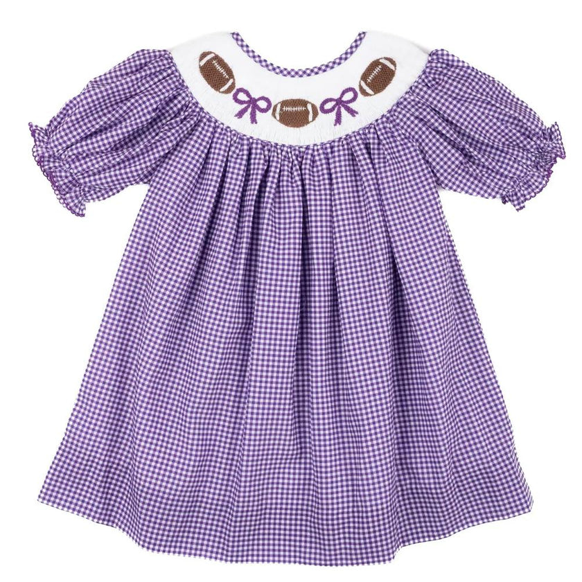 Purple Gingham Football  - Kate Dress