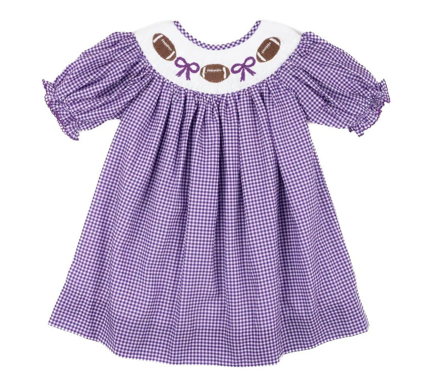 Purple Gingham Football  - Kate Dress
