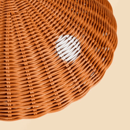 Mushroom Handcrafted Rattan Storage Basket - Wicker