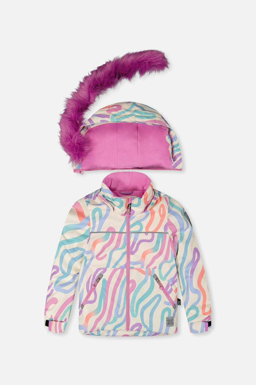 Two Piece Discover Snowsuit Multicolored Line Print