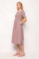 Parker Dress in Floral Fan