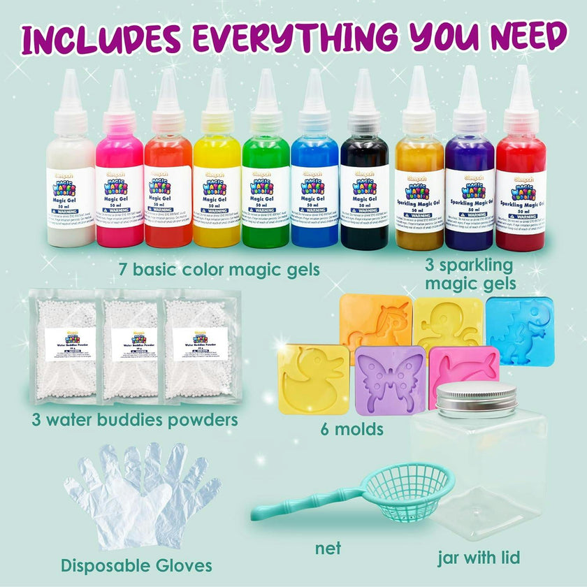 Aqua Fairy Water Gel Kit – Magic Water Elf Toy - Make Your Own Squishes Set