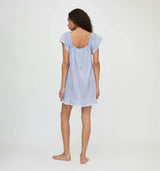 The Lucinda Nightgown - Blue/White Stripe