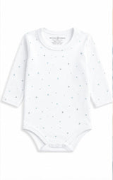 Stars Print Long Sleeve Bodysuit | 100% Peruvian Pima Cotton