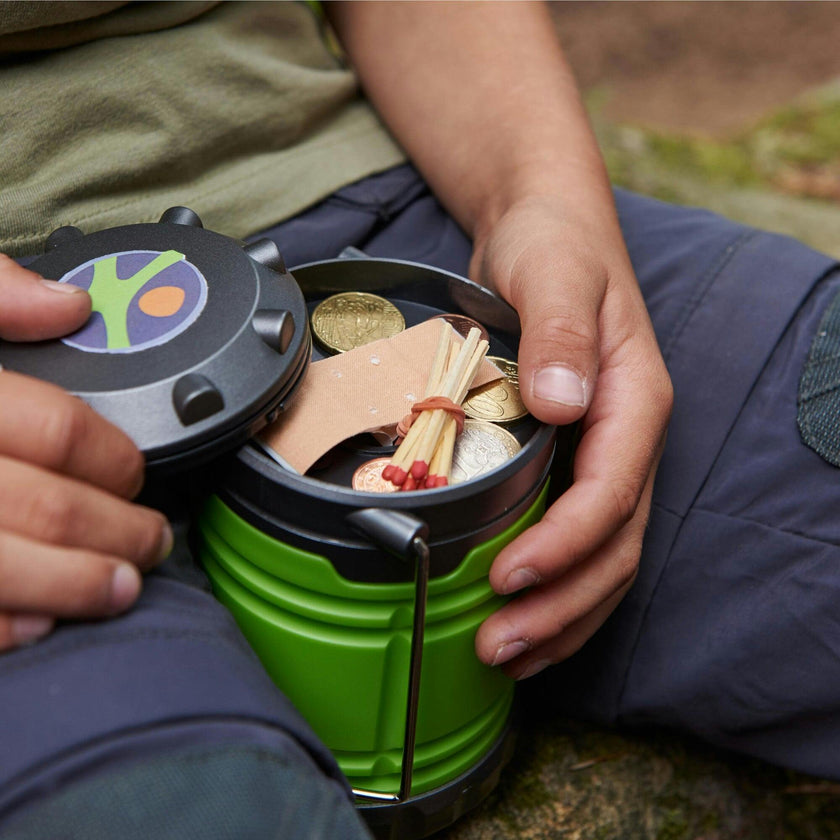 Terra Kids Camping Lantern with Sturdy Handles for Carrying & Hanging and Handy Storage Compartment