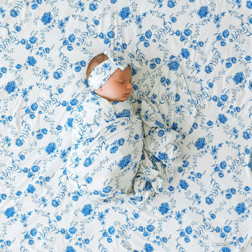 Hattie Picot Swaddle Headband Set