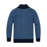 Organic Full Zip Mock Neck Sweater