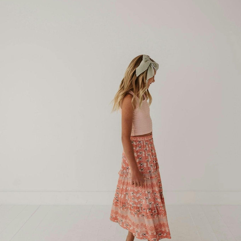 Tiered Maxi Skirt Ava Floral