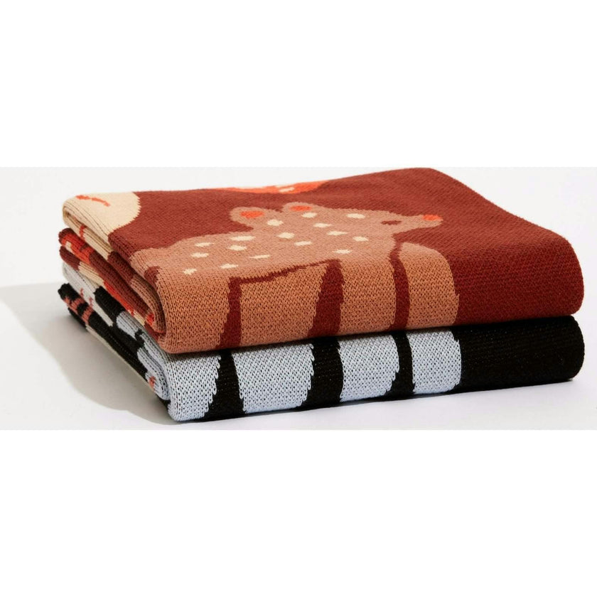 Bow Wow Knit Midi Blanket