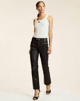 Heart Embroidered Knit Top