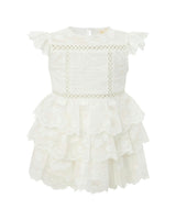 Alisha Frill Embroidered Mini Dress (Baby)