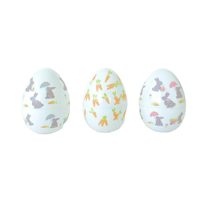 Bunnies In The Garden Fancy Plastic Easter Eggs