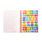 Artful Notes Reverse Coloring Notebook - Geoscape - 100 Pages 2 Sticker Sheets