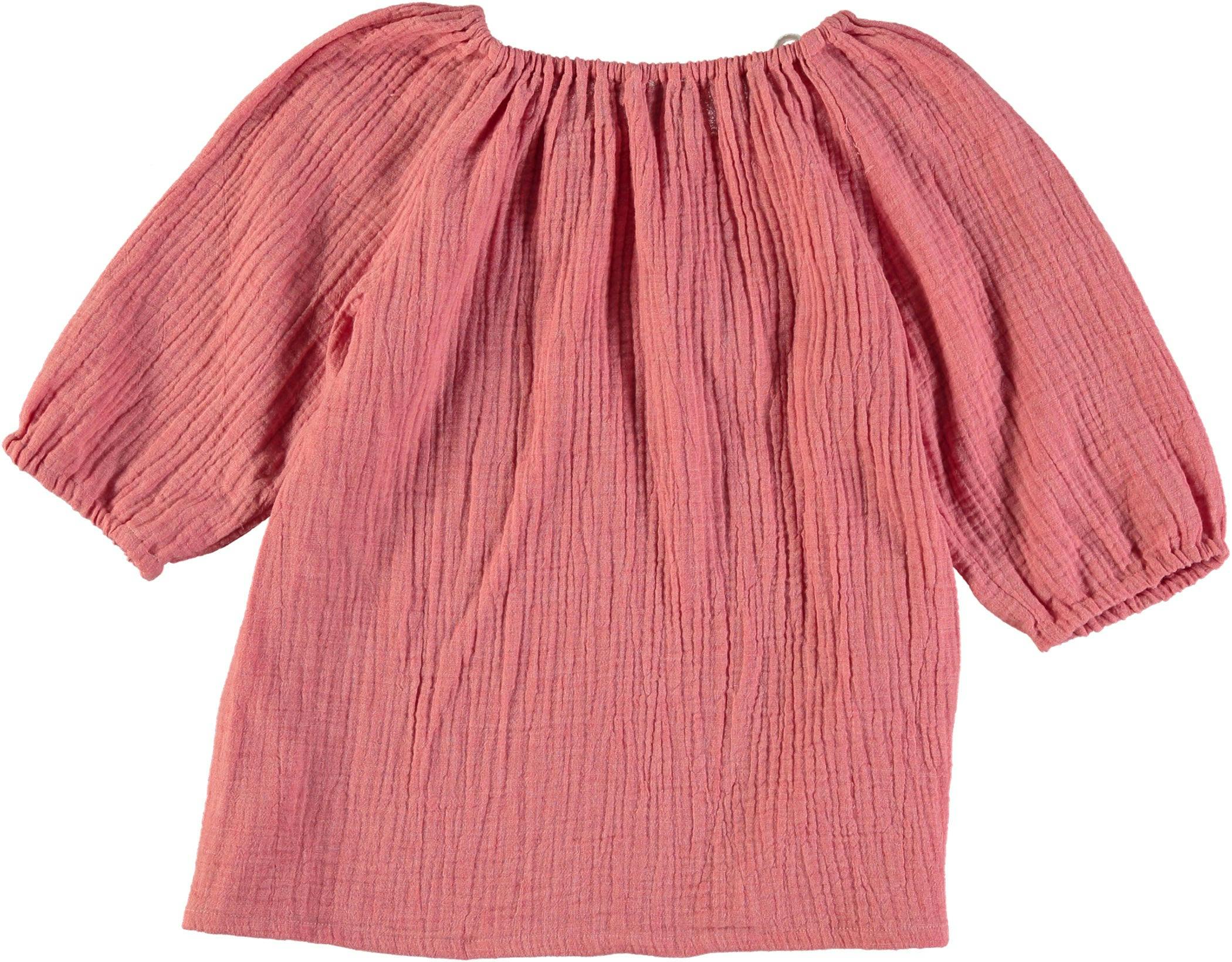 Blouse fille Corfou - Rose