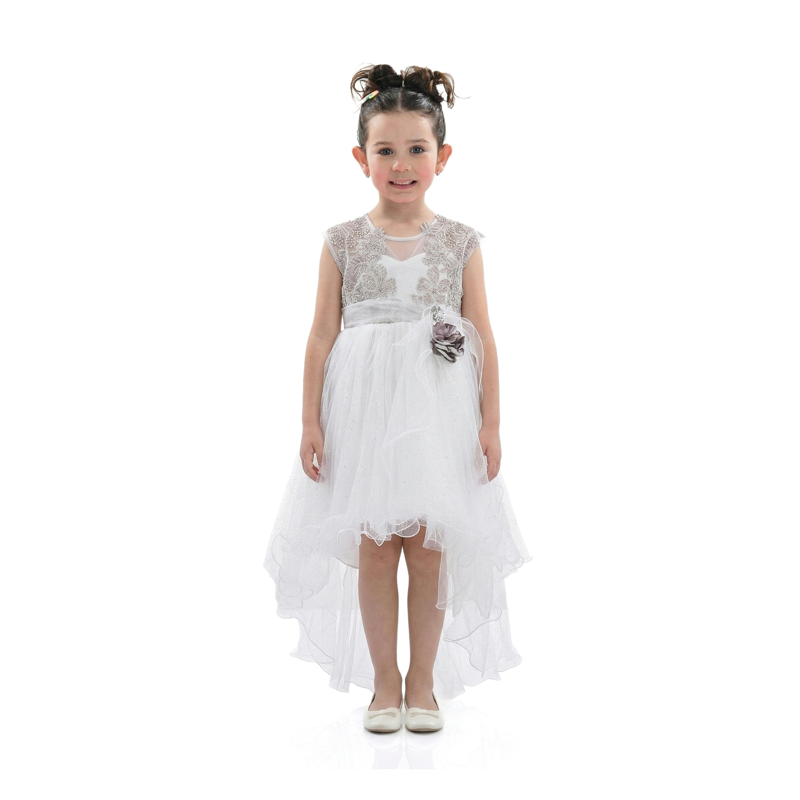 White Demi Glitter Dress